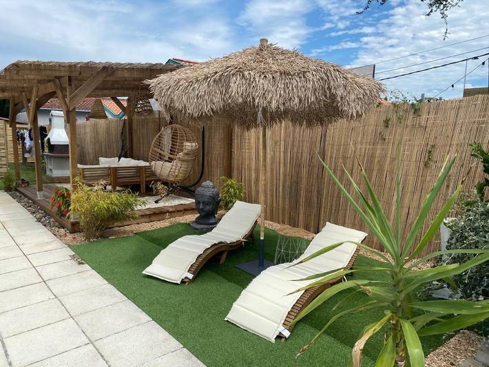 Maison de vacances pour 2 personnes, avec vue ainsi que piscine et jardin