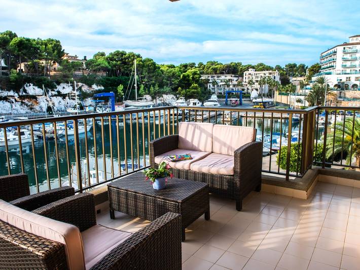 Apartamento para 4 personas, con vistas al mar y terraza en Porto Cristo