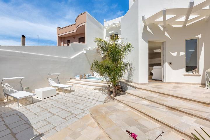 Casa de vacaciones para 6 personas con balcón in Maruggio, Golfo de Tarento