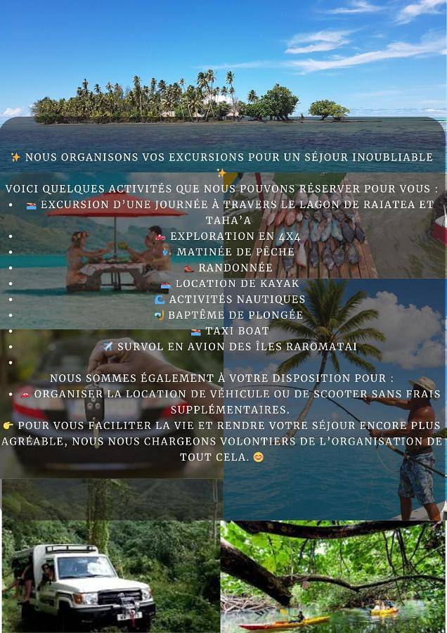 Maison d’hôte pour 2 personnes, avec vue ainsi que terrasse et jardin dans Polynésie française - 2