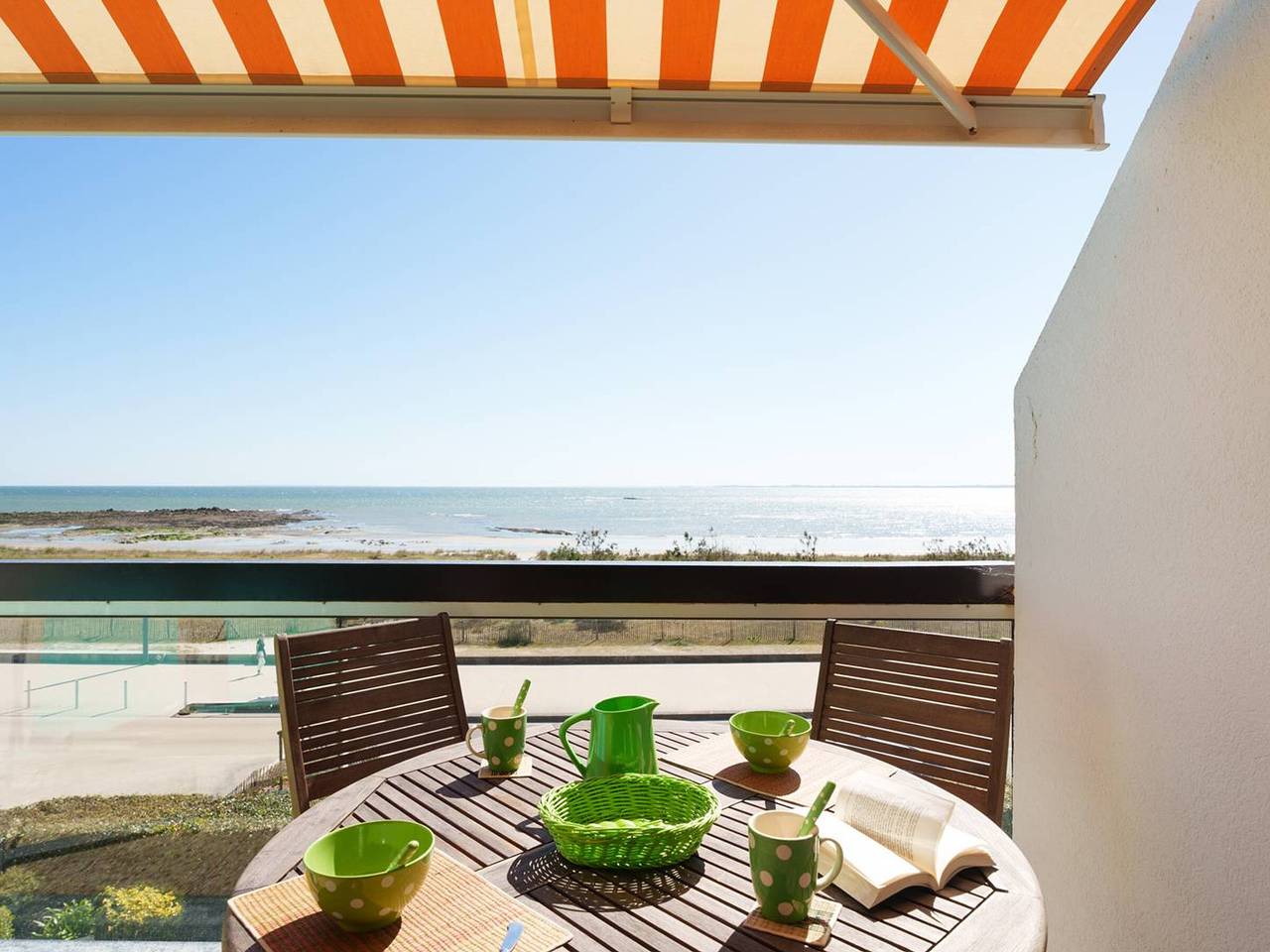 Ganze Wohnung, Carnac: Duplex-Wohnung 2 Zimmer+Zwischengeschoss, Terrasse Meerblick in Carnac Plage, Carnac