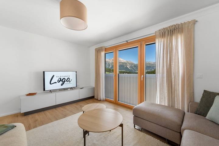 Ferienwohnung für 4 Personen, mit Terrasse in Pontresina - 2