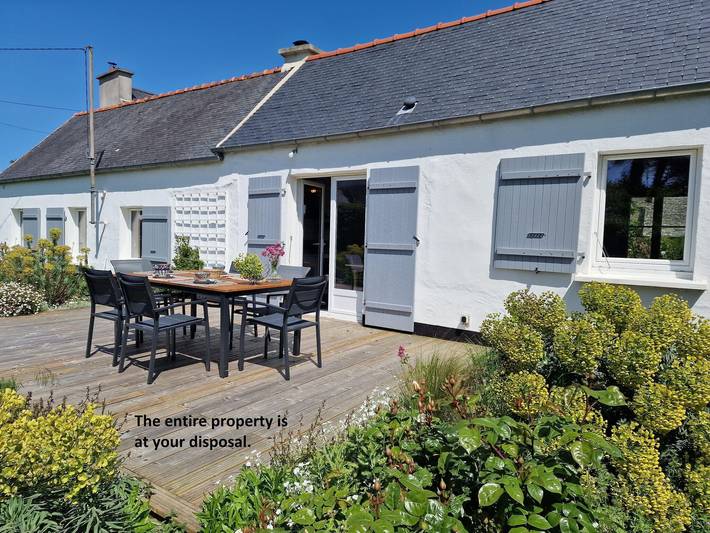 Location de vacances pour 5 personnes, avec terrasse, animaux acceptés à Locquirec - 2