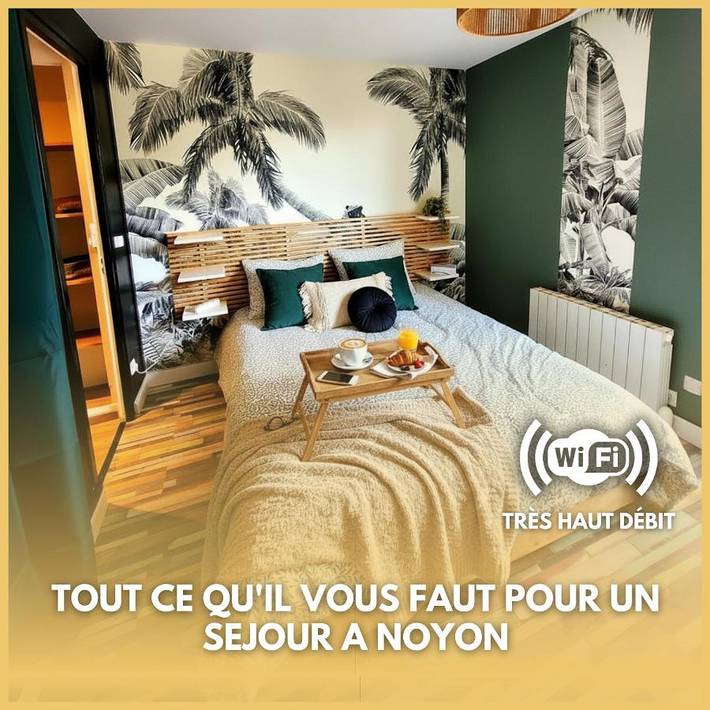 Gîte pour 2 personnes, avec Terrasse à Noyon