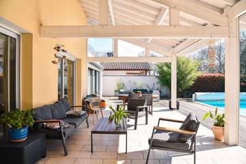 Cottage pour 6 personnes, avec balcon à Saubion