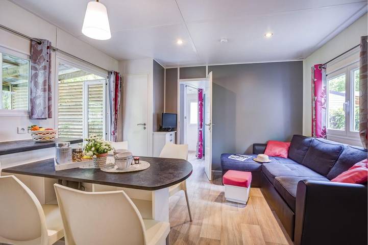 Mobil home pour 5 personnes, avec terrasse ainsi que jardin et piscine, animaux acceptés à Muides-sur-Loire - 3