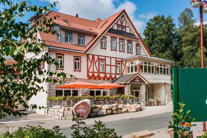 Hotel für 3 Personen, mit Terrasse und Garten sowie Sauna und Ausblick in Wernigerode