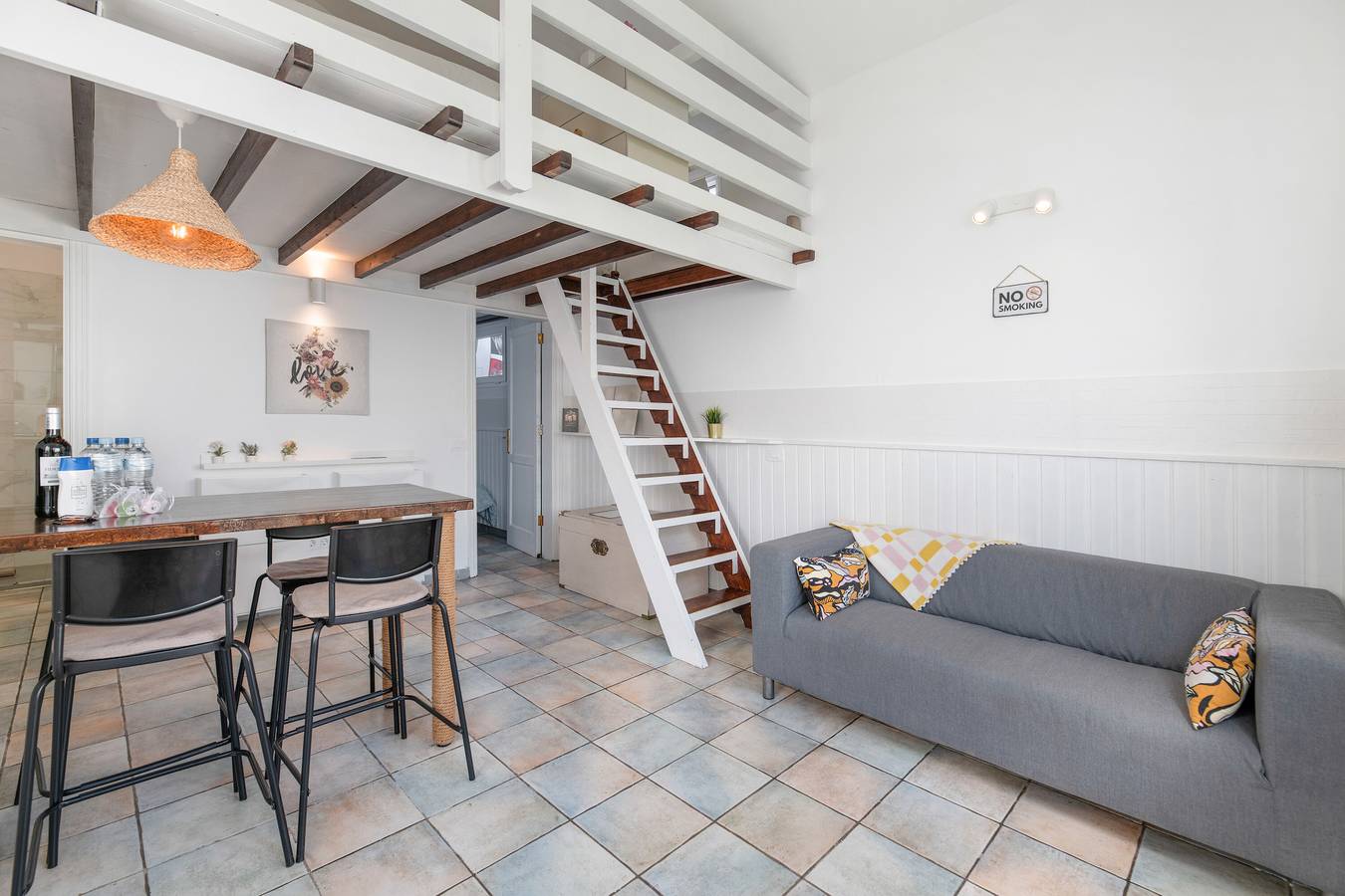 Casa de vacaciones 'Chinija' con vistas a la montaña, terraza compartida y Wi-Fi in La Vegueta, Tinajo