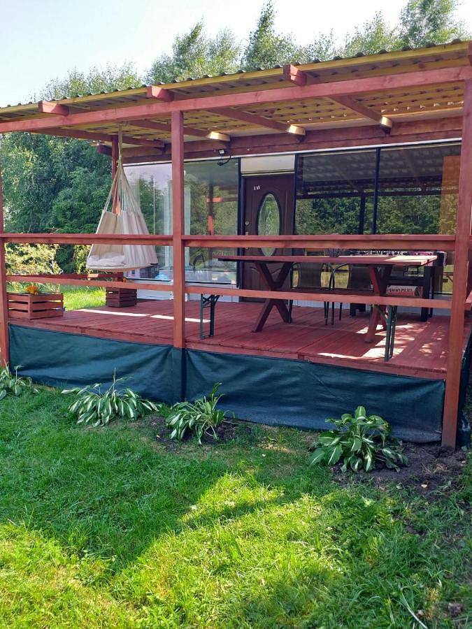 Domek letniskowy na Mazurach nad stawem in Pojezierze Iławskie