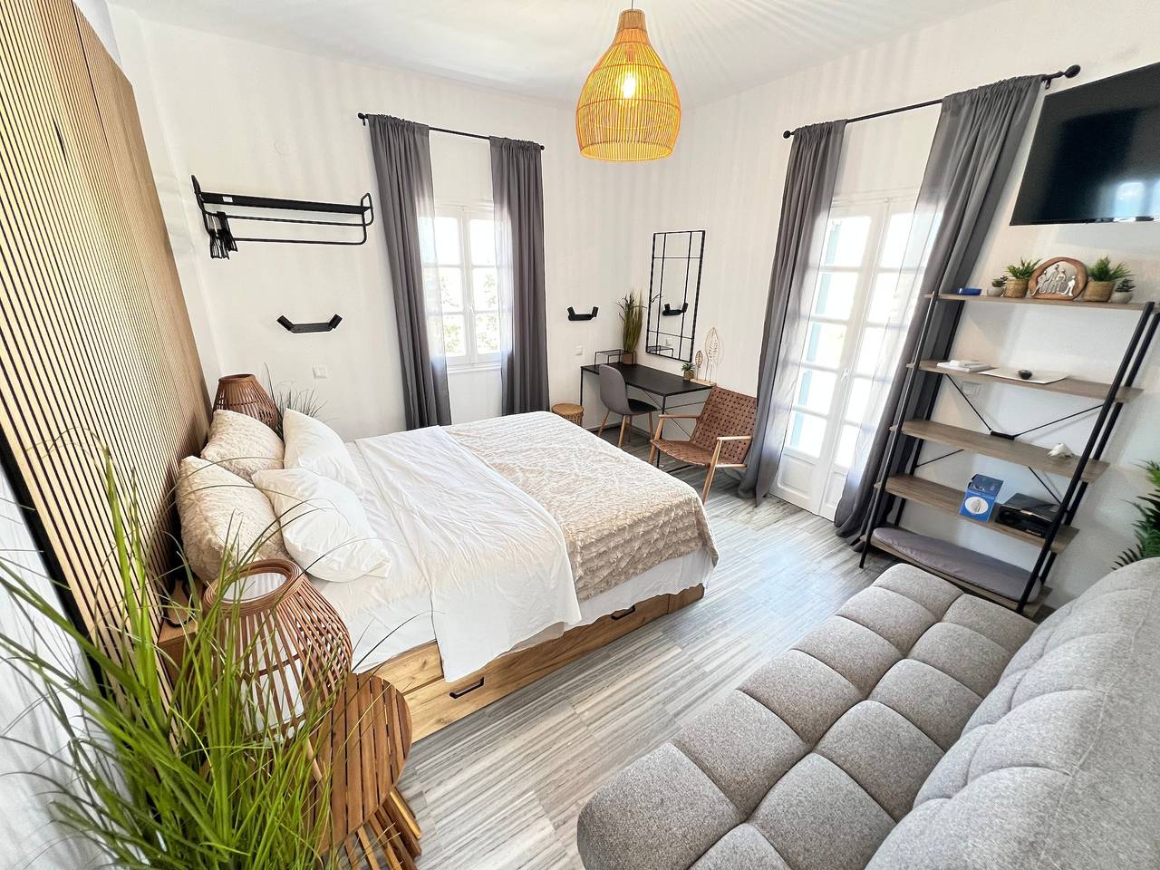 Studio entier, Studio 'Aeolian Blu 9' avec vue sur la mer, Wi-Fi et climatisation in Parikiá, Paros