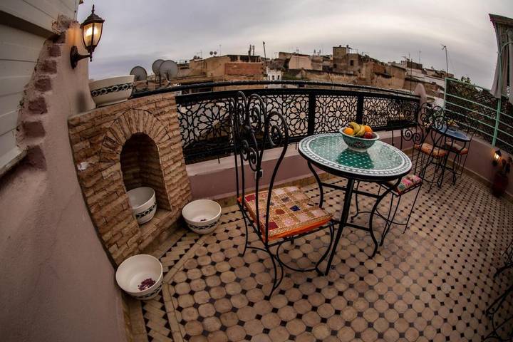 Maison d’hôte pour 2 personnes, avec vue et terrasse dans Fes Al Bali - 2