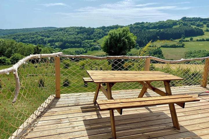 Cabane en bois pour 4 personnes, avec jardin ainsi que terrasse et jacuzzi dans l' Aveyron - 4