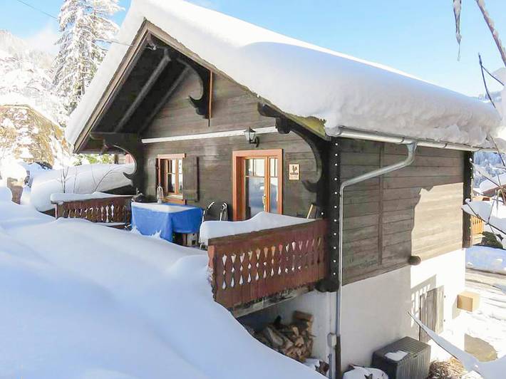 Maison de vacances pour 4 personnes, avec jardin et vue dans Morgins