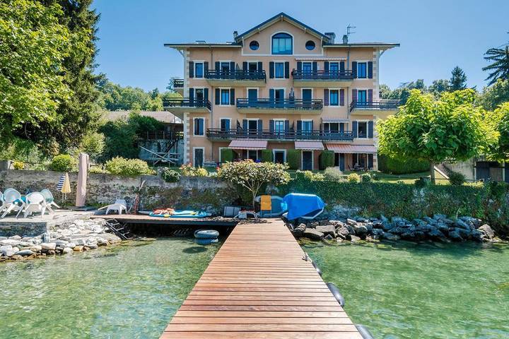 Appartement de vacances pour 4 personnes, avec jardin et vue ainsi que vue sur le lac et piscine - 1