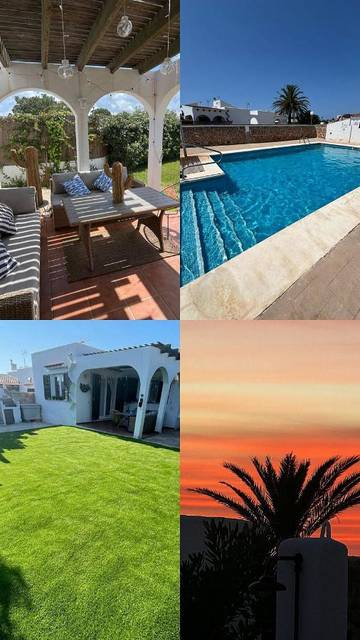Ferienhaus für 4 Personen, mit Garten und Pool sowie Ausblick, mit Haustier auf Menorca