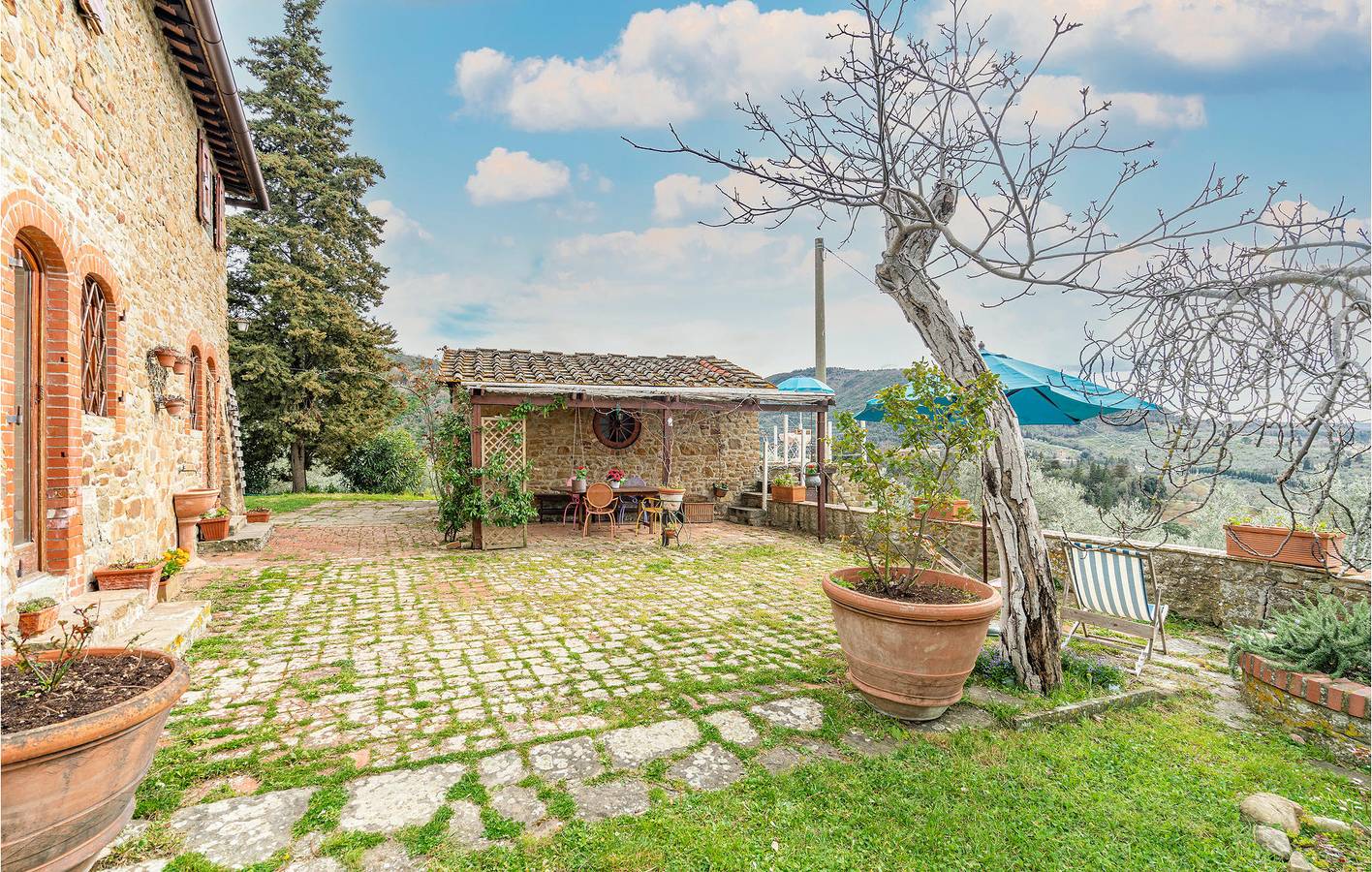 Charmante 2BR Wohnung w / WiFi & Garten - Chiocchio, Toskana. in Greve In Chianti, Chianti
