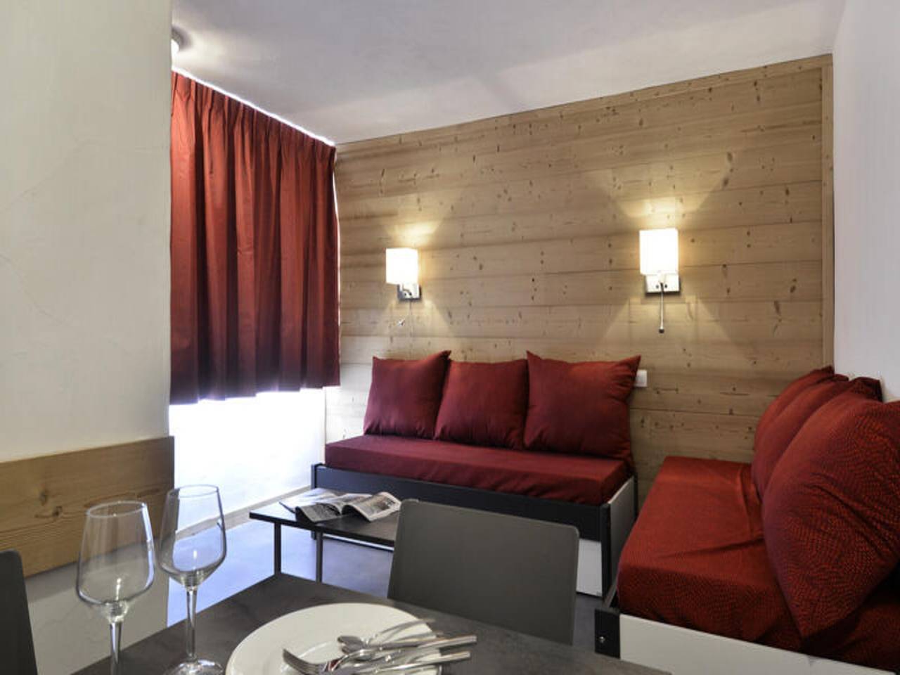 Ganze Wohnung, Angenehme und warme Wohnung · Herz des Resorts · Talblick · Balkon in La Plagne, La Plagne-Tarentaise