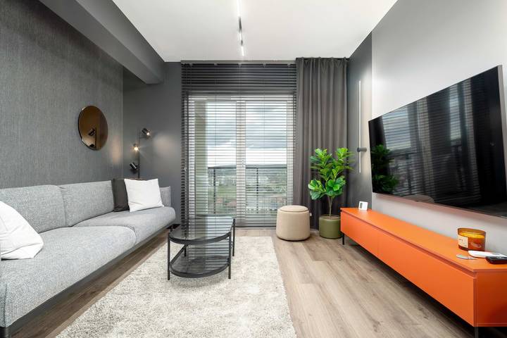 Apartament wakacyjny dla 4 osób, z Ogród i Widok na jezioro w Podkarpacie