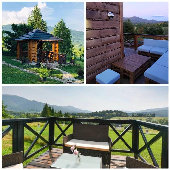 Dom dla 6 osób, z widok i ogród w Smerek