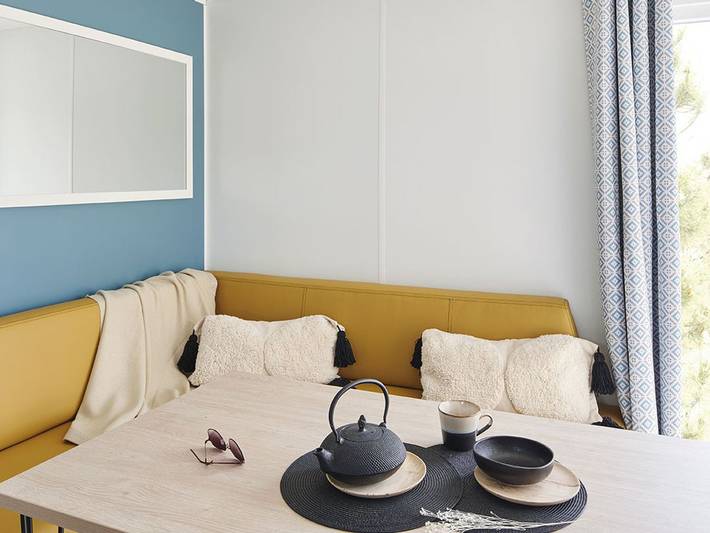 Mobil home pour 6 personnes, avec terrasse et piscine dans Lac de Saint-Étienne-Cantalès - 2