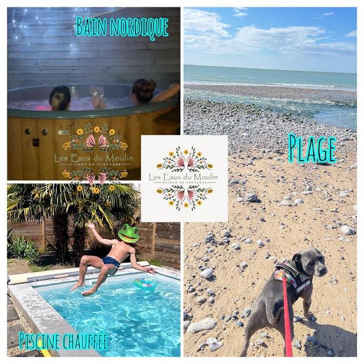 Location de vacances pour 14 personnes, avec jardin et piscine ainsi que jacuzzi et sauna, animaux acceptés à Vittefleur