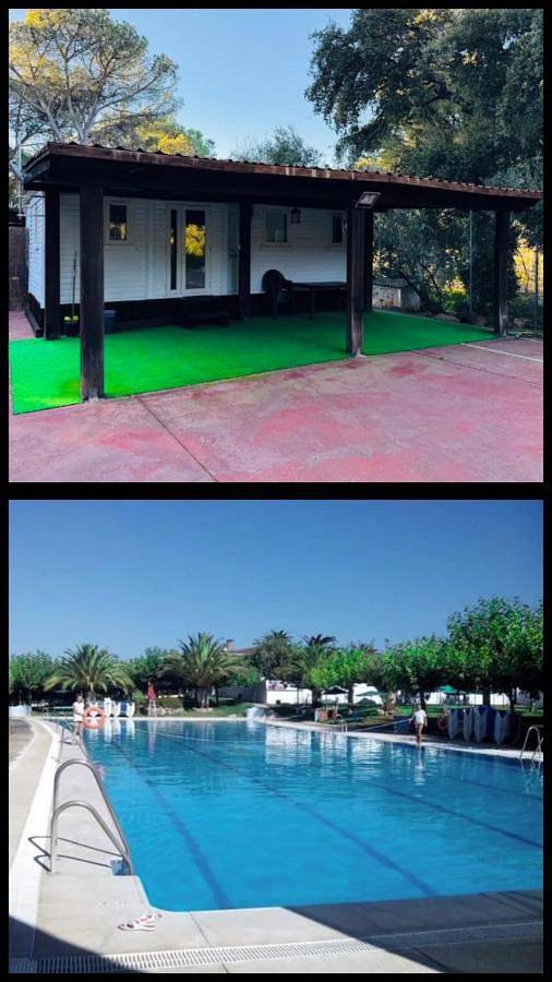 Albergue para 4 personas, con jardín y piscina además de piscina para niños y vistas, Se admiten mascotas en Córdoba