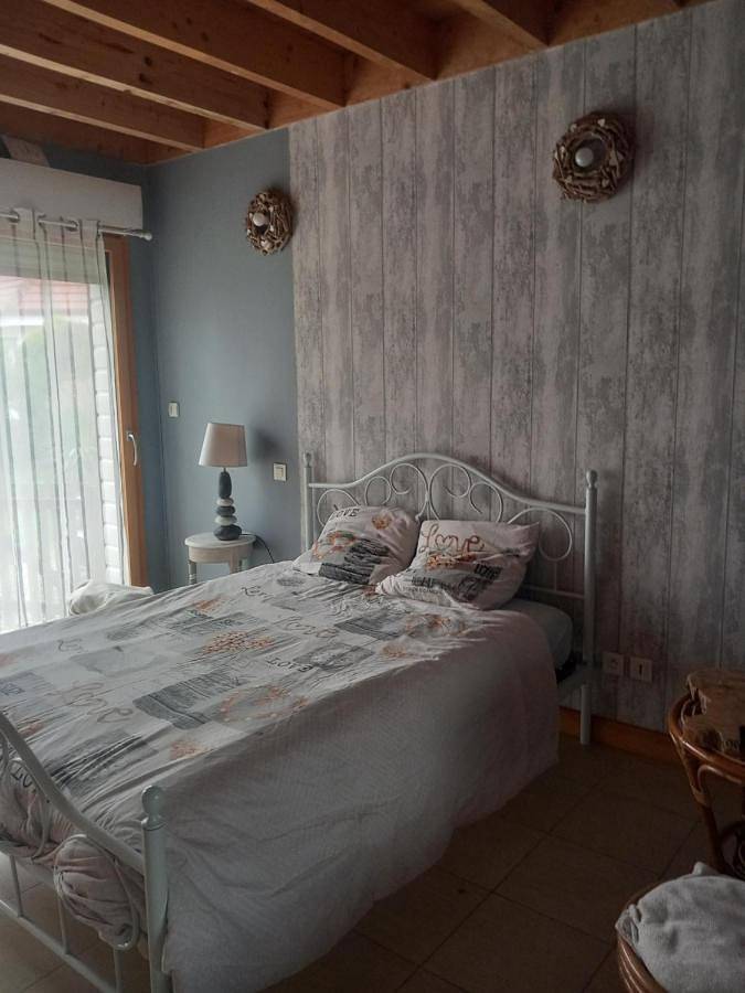 Chambre d’hôte pour 2 personnes, avec terrasse ainsi que jardin et vue à Seninghem