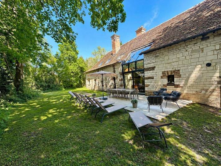 Vakantiehuis voor 12 personen, with Balkon and Terras as well as Tuin in de Champagne-Ardenne