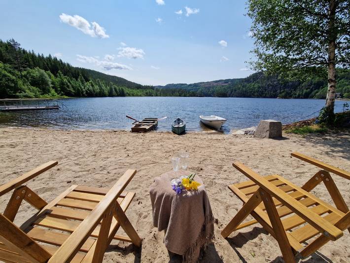 Ferienhaus für 6 Personen, mit Terrasse und Garten sowie Seeblick in Vest-Agder - 2