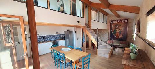 Gîte pour 4 personnes, avec vue et terrasse, animaux acceptés à Cessenon-sur-Orb