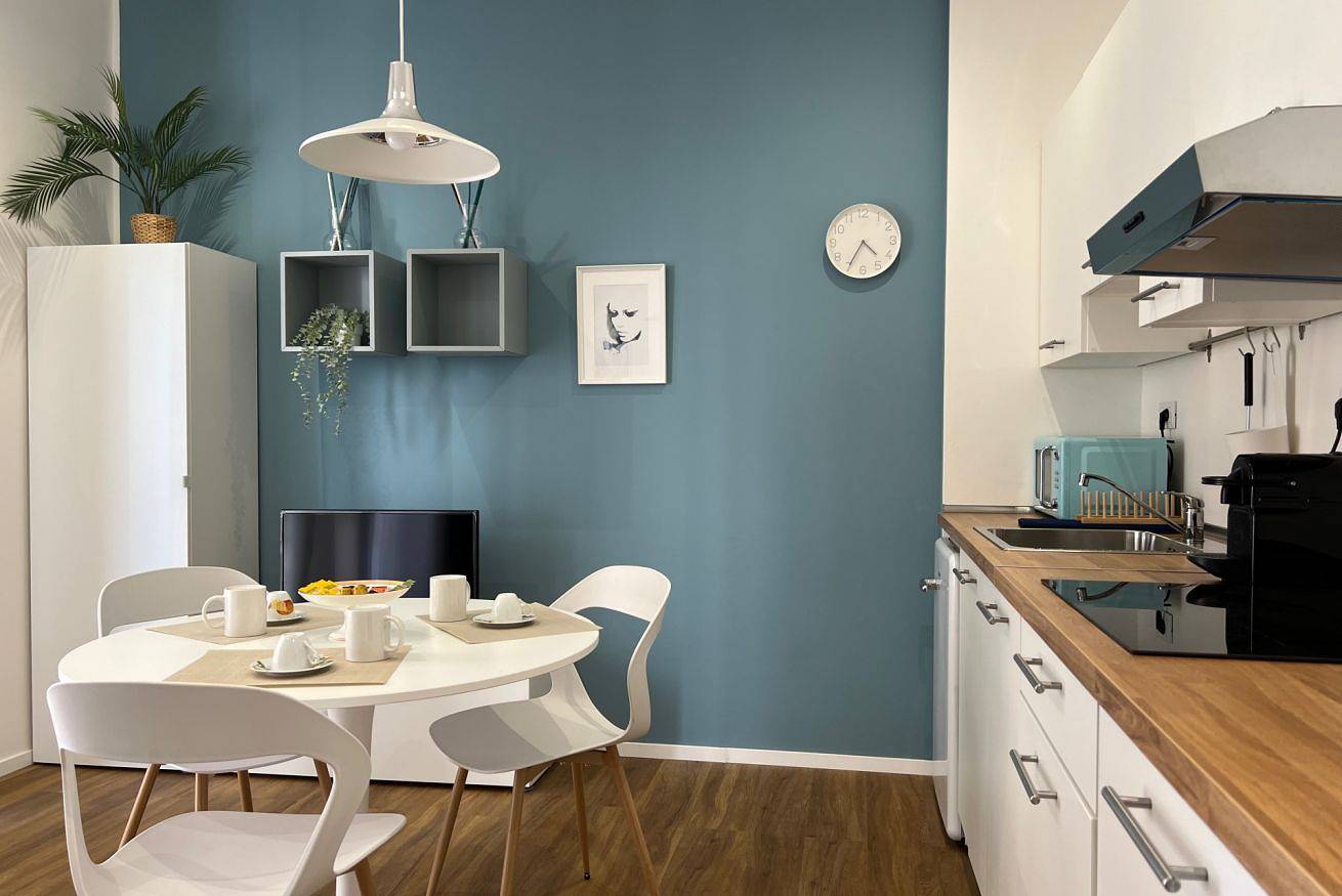 Ganze Wohnung, [Blaues Apartment] Flughafen 8 Min. • Ac • Smarttv in Genua (Stadt), Genua