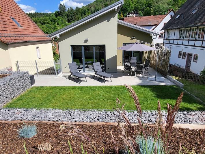 Ferienhaus für 6 Personen, mit Terrasse und Garten sowie Sauna im Pfälzer Wald