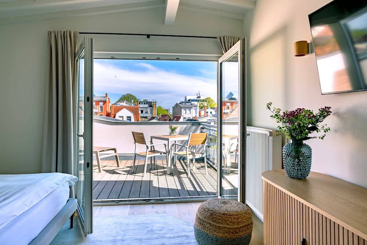 Ganze Wohnung, Ferienwohnung für 2 Personen mit Balkon/Terrasse in Warnemünde Strand, Rostock