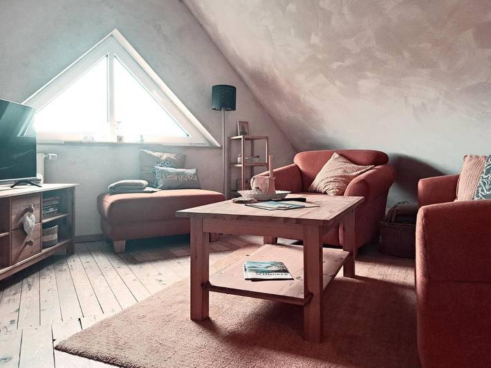 Ferienwohnung für 5 Personen, mit Terrasse und Garten sowie Ausblick in Stapel