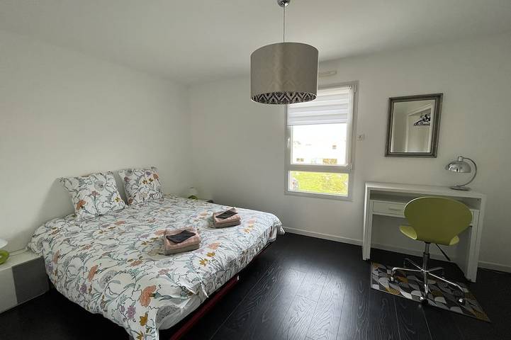 L'Aubinaise Meer, 200m zum Meer, 2 Terrassen, 3 Schlafzimmer, privater Parkplatz in Saint-Aubin-sur-Mer (Calvados), Caen und Umgebung