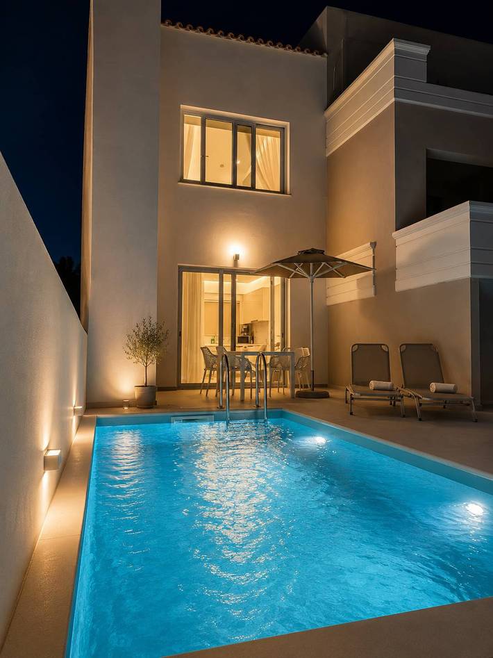 Maison de vacances pour 3 personnes, avec Jardin et Piscine