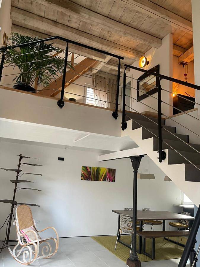 Appartement de vacances pour 3 personnes, avec Balcon et Terrasse ainsi que Jardin et Vue