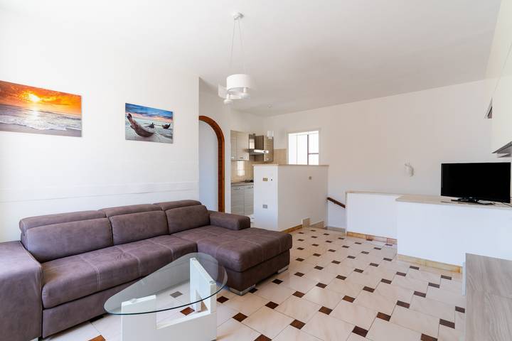 Maison de vacances 'Primo Piano Vista Mare' avec terrasse privée et climatisation in Lido Mania, Ugento