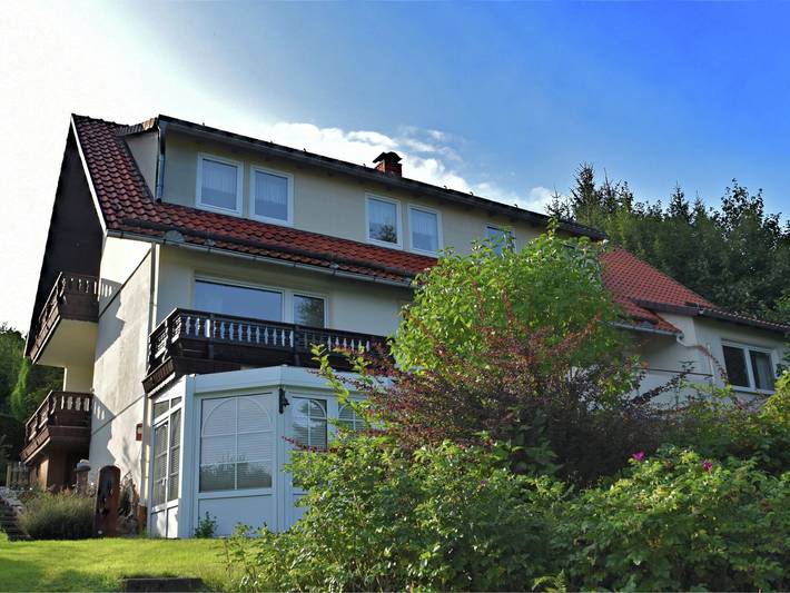 Ferienhaus für 15 Personen, mit Balkon und Terrasse sowie Garten und Sauna in Wieda