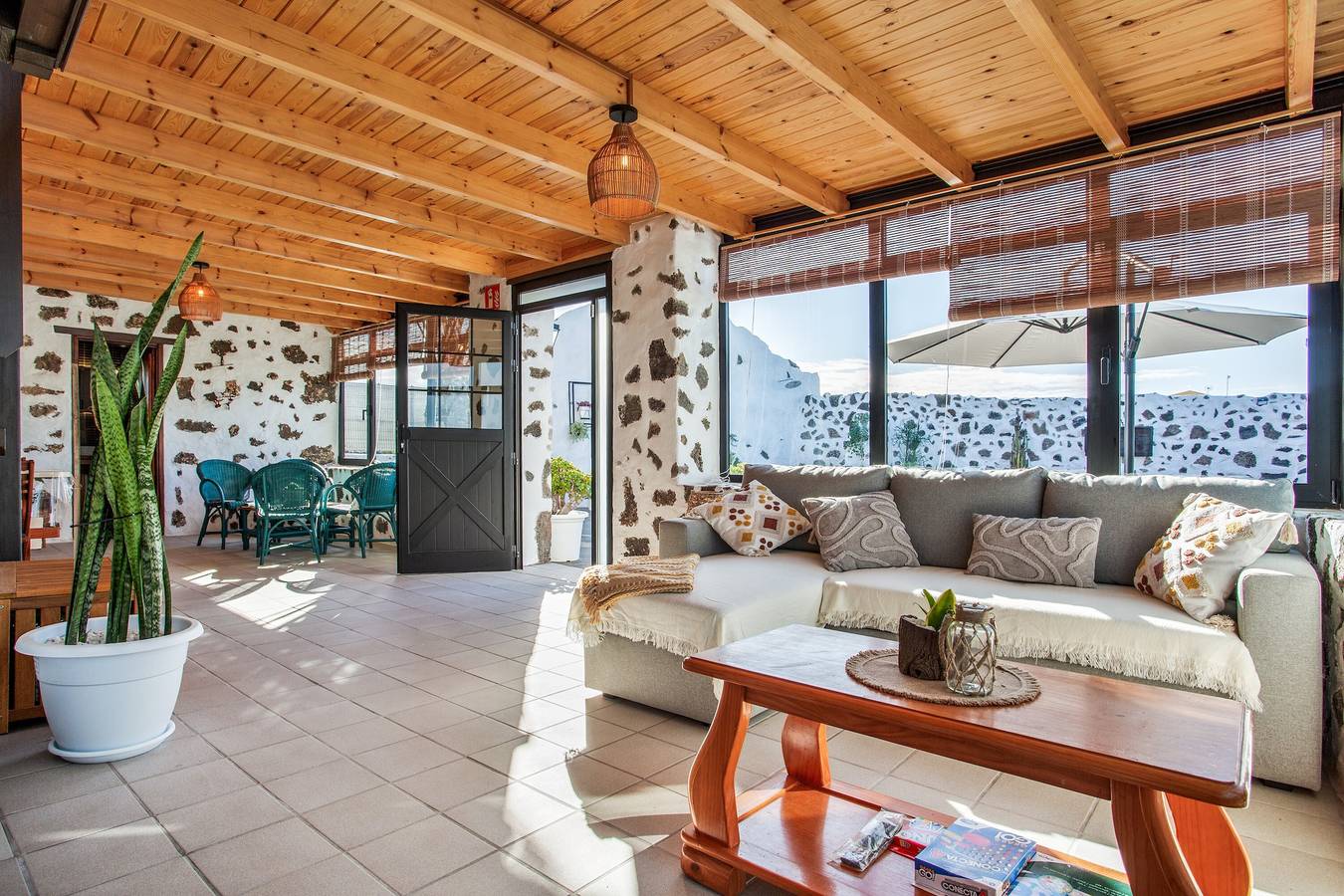 Casa Abuela María mit privater Terrasse und Wlan in Lajares, La Oliva