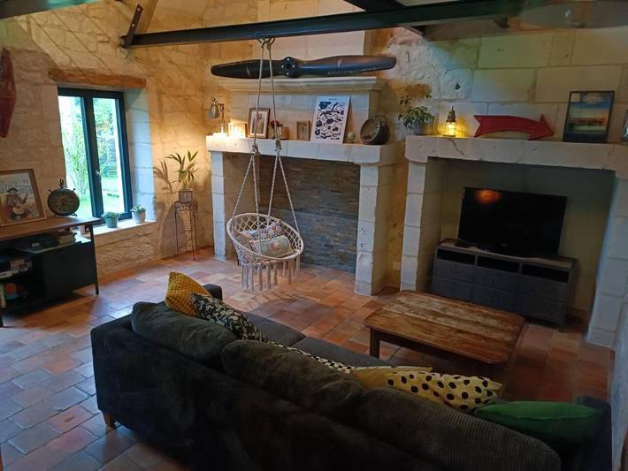 Location de vacances pour 7 personnes, avec vue et jardin, animaux acceptés à Rigny-Ussé - 3