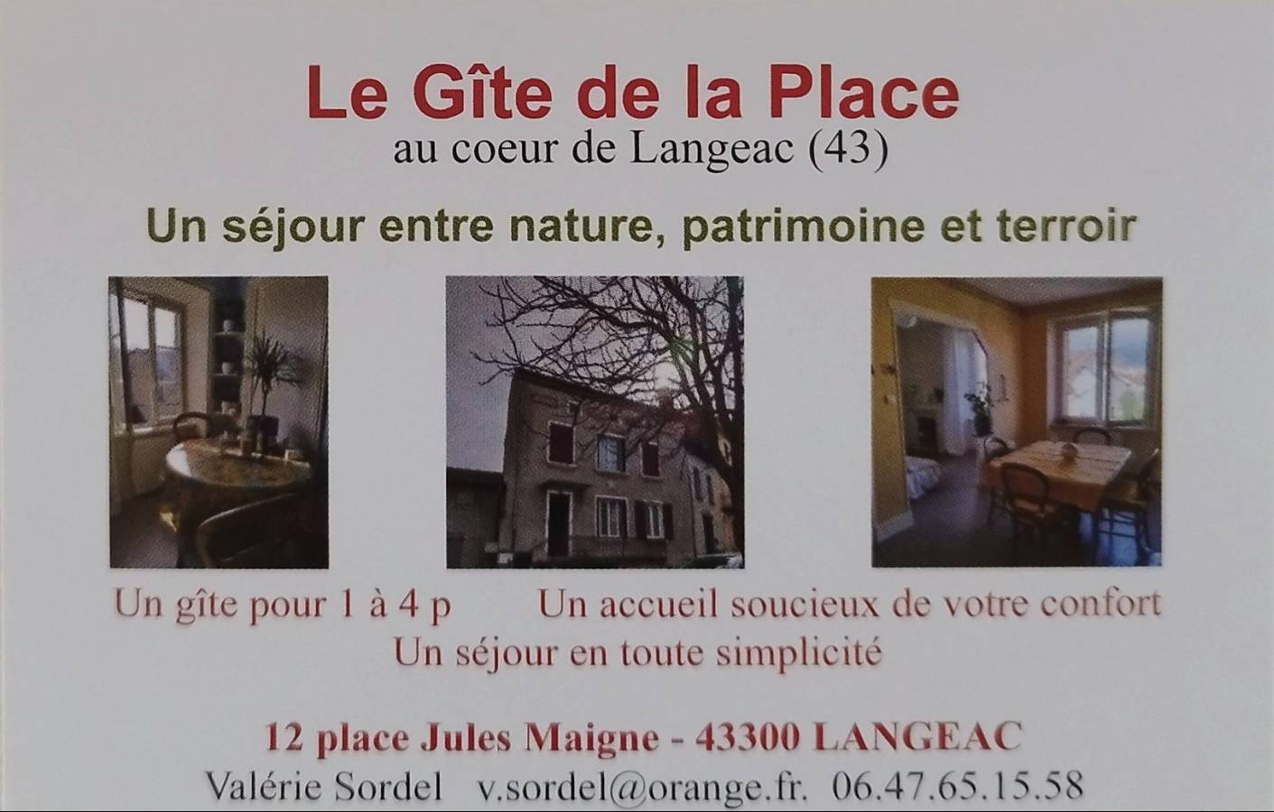 Appartement entier, Gîte 1 à 4p, centre Langeac, au calme, pkg in Langeac, Massif central