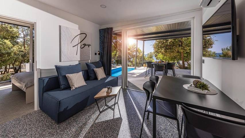 Ferienpark für 2 Personen, mit Pool und Terrasse sowie Ausblick, mit Haustier in Rovinj - 4