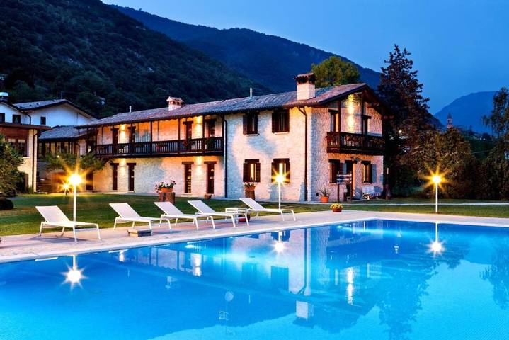Hotel dla 3 osób, z basen i ogród oraz jacuzzi i sauna w Prowincja Treviso