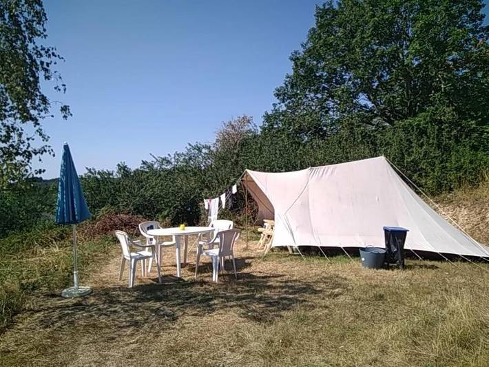 Tente pour 5 personnes, avec piscine ainsi que jardin et vue dans le Parc naturel régional du Morvan - 2