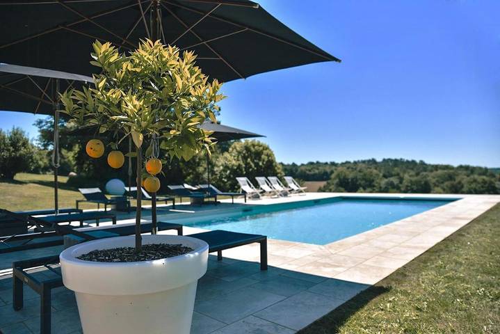 Maison de vacances pour 12 personnes, avec piscine et terrasse, animaux acceptés - 1