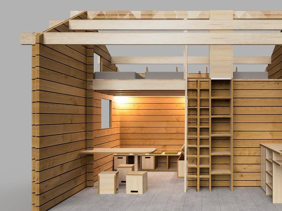 Camping Le Val d'Amour - Chalet 5 personnes - Chalet Cabane (sans sanitaires) Chambre + mezzanine in Ounans, Jura