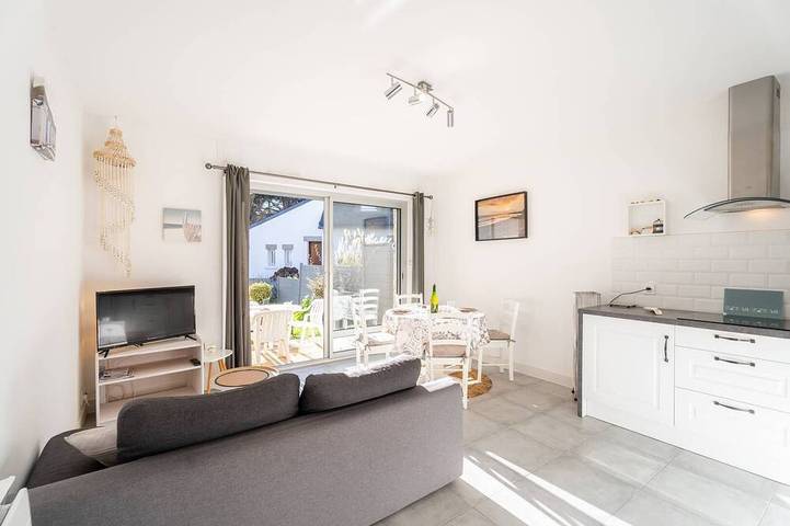 Gîte pour 4 personnes, avec Jardin dans Plage Ty Bihan