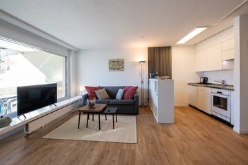 Ferienwohnung für 3 Personen, mit Balkon und Garten sowie Sauna in Davos