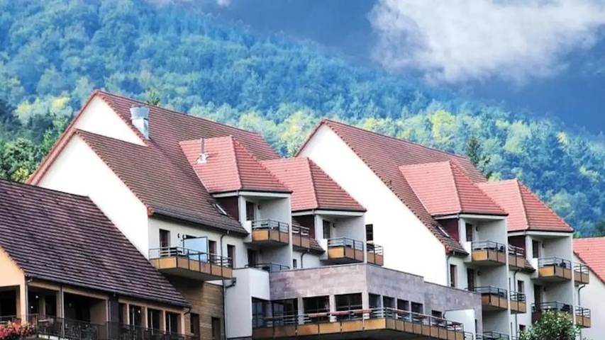 Location de vacances pour 3 personnes, avec piscine ainsi que sauna et balcon à Ammerschwihr